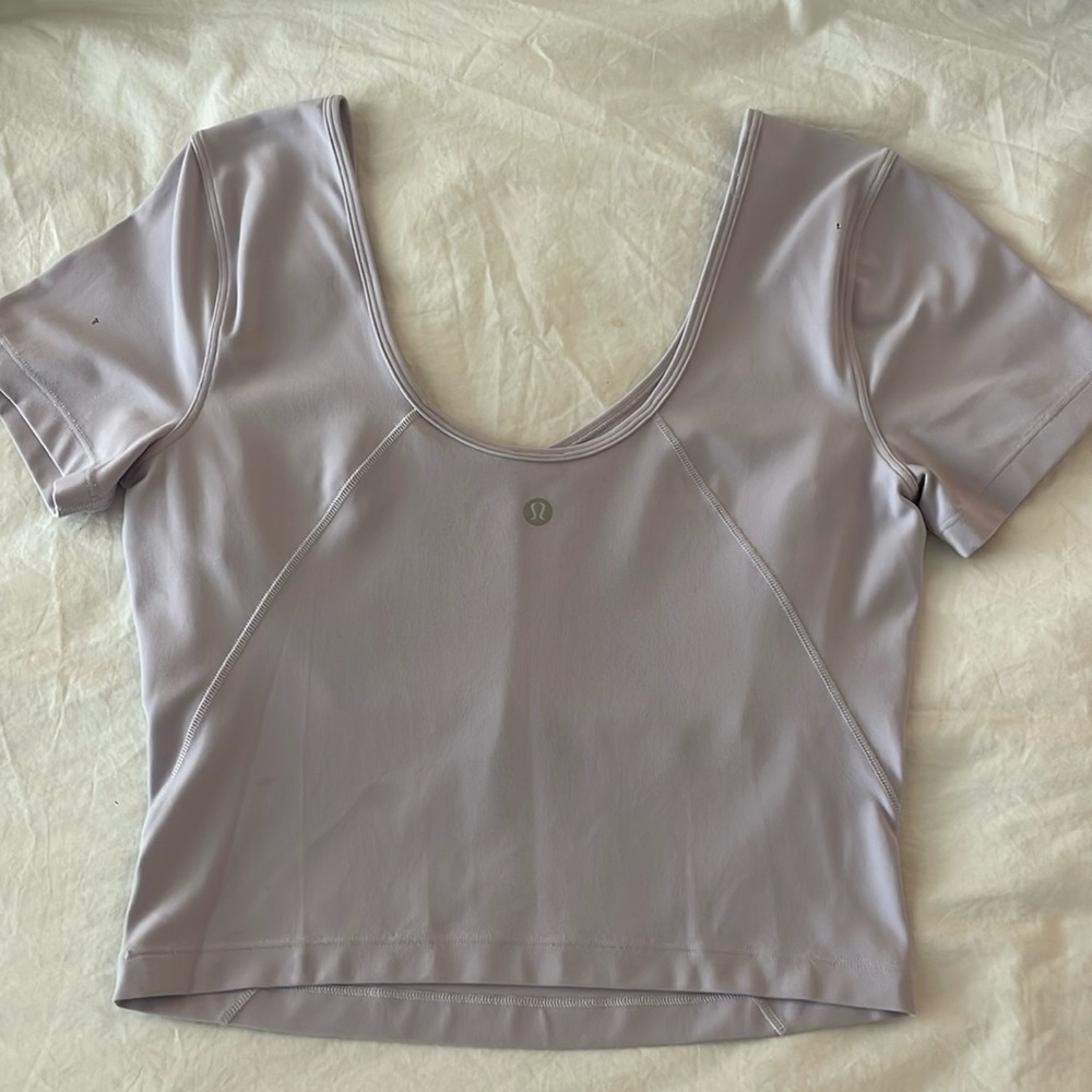 Lululemon Align Tee, lavender, size 6